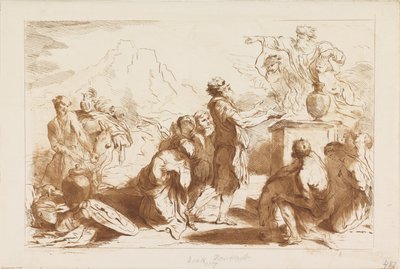 Offerta di Noè, Vecchio e Nuovo Testamento secondo Castiglione (titolo della serie) da Francesco Bartolozzi