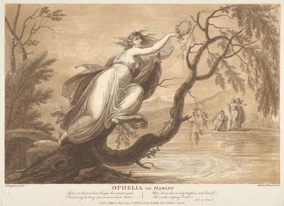 Ofelia, vedi Amleto, atto 4, scena VII da Francesco Bartolozzi