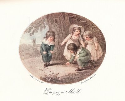 Giocare alle biglie, 1906 da Francesco Bartolozzi