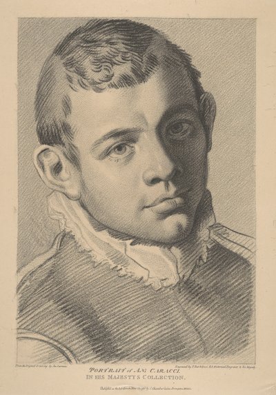 Ritratto di Annibale Carracci da Francesco Bartolozzi