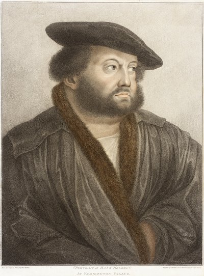 Ritratto di Hans Holbein a Kensington Palace da Francesco Bartolozzi