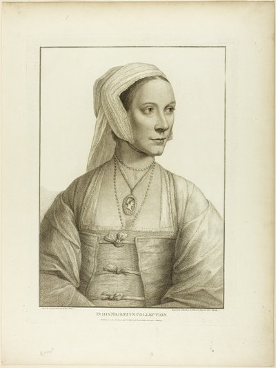 Ritratto di una donna di profilo a destra da Francesco Bartolozzi