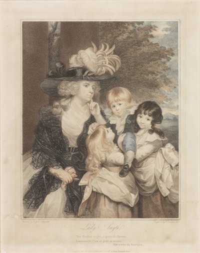 Ritratto di Lady Smith e i suoi tre figli da Francesco Bartolozzi
