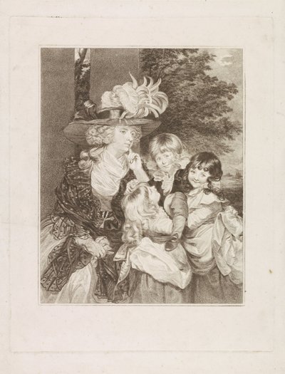 Ritratto di Lady Smith e i suoi tre figli da Francesco Bartolozzi