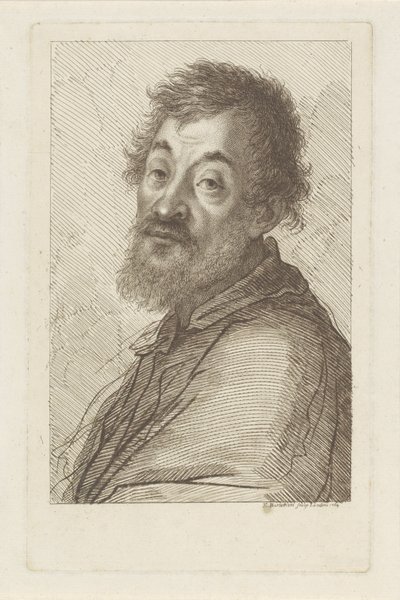 Ritratto di un uomo con barba da Francesco Bartolozzi