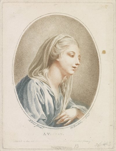 Ritratto di una donna da Francesco Bartolozzi