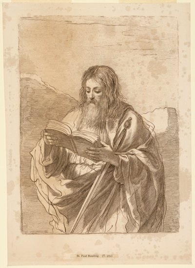 San Paolo che legge da Francesco Bartolozzi