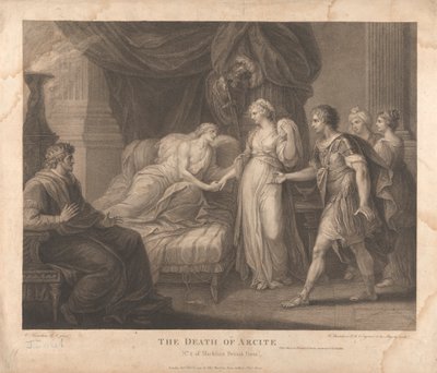 La Morte di Arcite da Francesco Bartolozzi