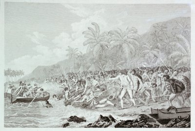 La morte del Capitano Cook, c.1783 da Francesco Bartolozzi