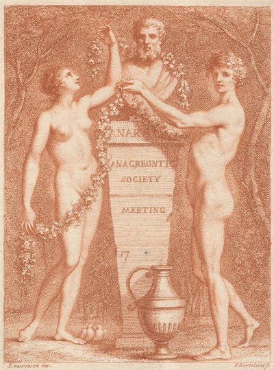 Eintrittskarte: Anacreontic Society Meeting da Francesco Bartolozzi