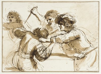 Due uomini uccidono Amnon mentre un altro fugge da Francesco Bartolozzi