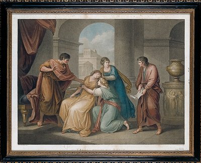 Virgilio legge la sua Eneide, 1796 da Francesco Bartolozzi