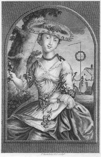 Giovane donna, c1740-1810 da Francesco Bartolozzi
