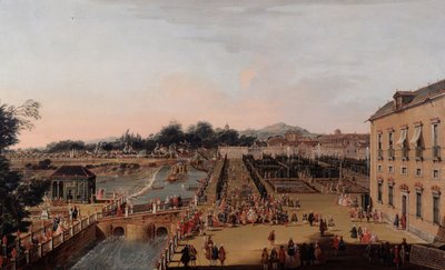 Ferdinando VI e Barbara di Braganza nei Giardini di Aranjuez, 1756 da Francesco Battaglioli