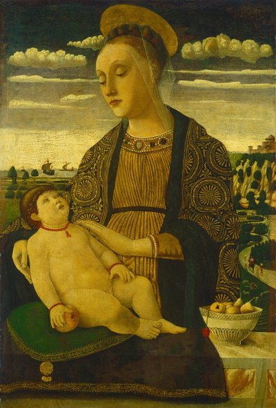 Madonna con Bambino, fine 1460s da Francesco Benaglio