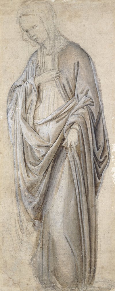 Studio di drappeggio per una Vergine Annunciata da Francesco Botticini