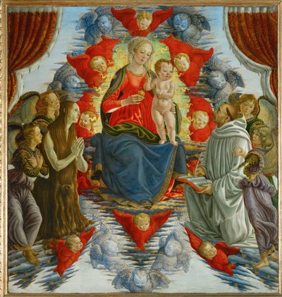 Madonna e il bambino tra gli angeli - La Vierge et l