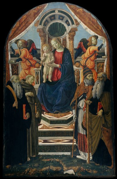Madonna e Bambino in Trono con Santi e Angeli da Francesco Botticini