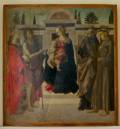 Madonna col Bambino con Maria Maddalena, Giovanni Battista, San Zenobio e San Francesco da Francesco Botticini