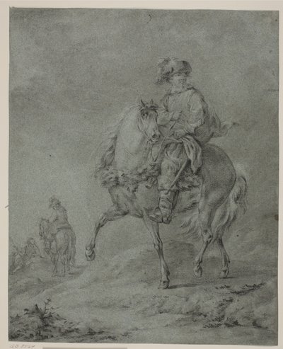 Cavalieri in un paesaggio da Francesco Casanova