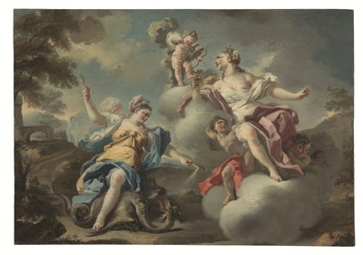 Una delle Allegorie (pannello) da Francesco Celebrano