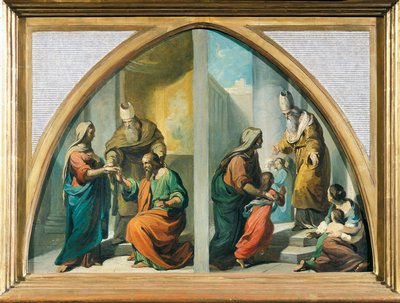 Matrimonio e presentazione della Vergine Maria al Tempio da Francesco Coghetti