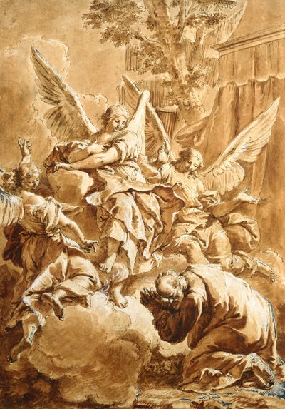 Abramo e i tre angeli, c.1750 da Francesco Fontebasso