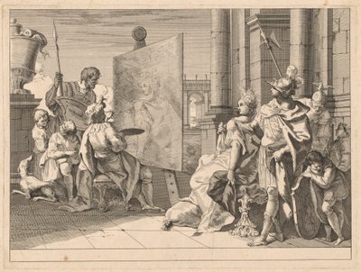 Alessandro Magno e Campaspe nello studio di Apelle da Francesco Fontebasso