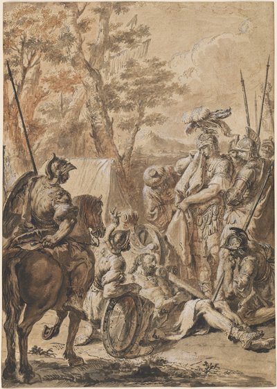 Alessandro Magno davanti al cadavere di Dario da Francesco Fontebasso