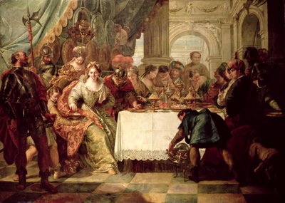 Il banchetto di Cleopatra da Francesco Fontebasso