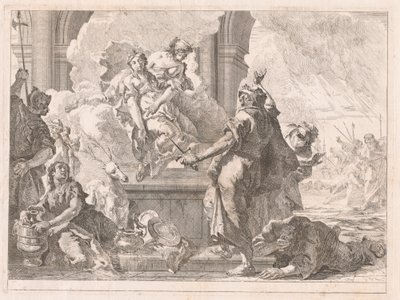 Il sacrificio di Ifigenia da Francesco Fontebasso
