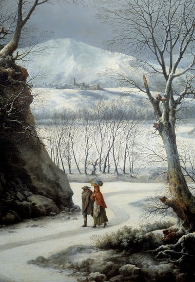 Coppia sulla strada in pieno inverno da Francesco Foschi