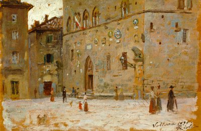 In piazza a Volterra da Francesco Gioli
