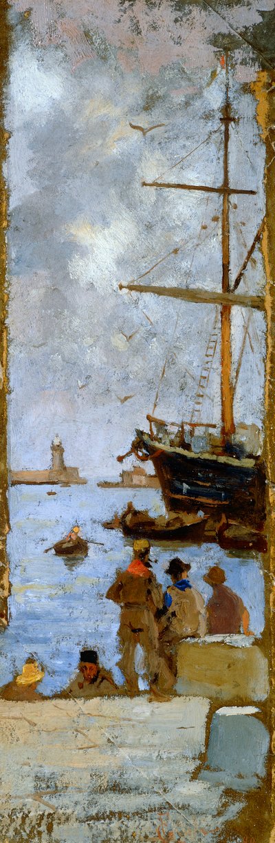 Veduta del porto di Livorno da Francesco Gioli