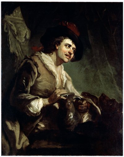 Uomo con una brocca, XVIII secolo da Francesco Giuseppe Casanova