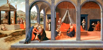 Una scena da San Giovanni Battista, (dettaglio), c1500-1540 da Francesco Granacci