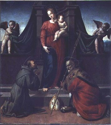 Madonna col Bambino con San Francesco e San Zenobio da Francesco Granacci