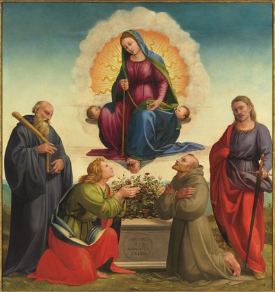 Madonna della Cintola con i santi Benedetto, Tommaso, Francesco e Giuliano da Francesco Granacci