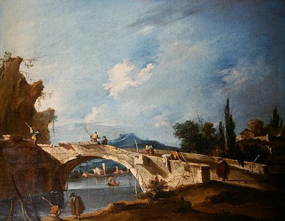 Paesaggio fluviale da Francesco Guardi