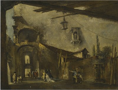 Una strada di Venezia da Francesco Guardi