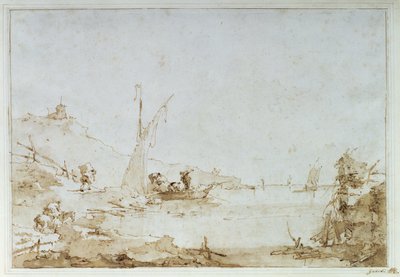 Scena costiera, c.1770-80 da Francesco Guardi