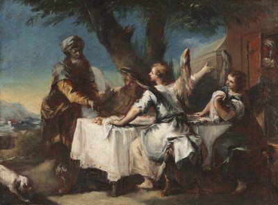 Abramo che Accoglie i Tre Angeli da Francesco Guardi