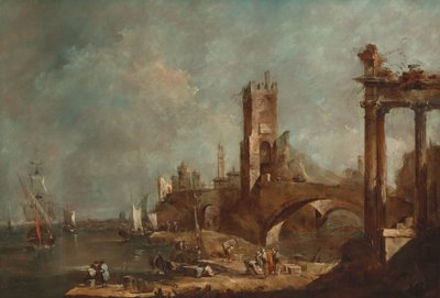 Capriccio di un porto da Francesco Guardi