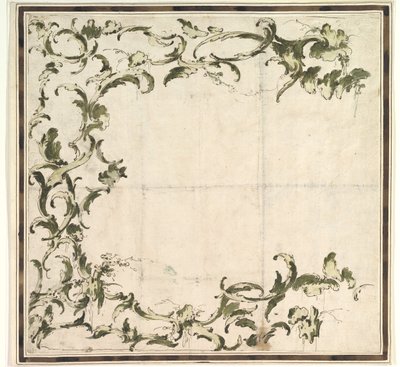 Progetto per un motivo di cornice, 1712-93 da Francesco Guardi.