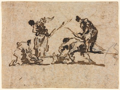 Contadini e pescatori al lavoro da Francesco Guardi