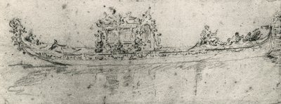 Gondola riservata agli ambasciatori da Francesco Guardi