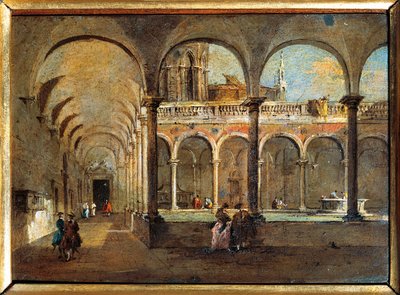 Italia, Venezia, Il Chiostro dei Frati da Francesco Guardi