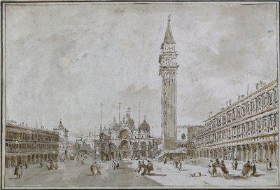 Piazza San Marco, Venezia, 1780s da Francesco Guardi