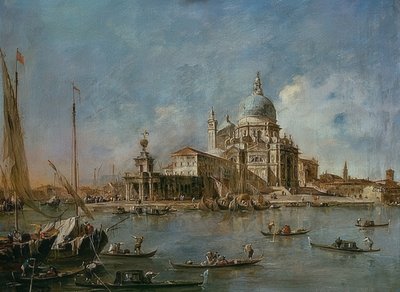 Punta della Dogana con la Santa Maria della Salute da Francesco Guardi