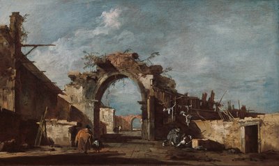 Arco in rovina da Francesco Guardi